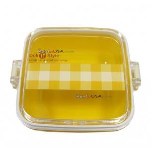 Microwavable Japanese Bento Box Lunch Box Fruit Yellow